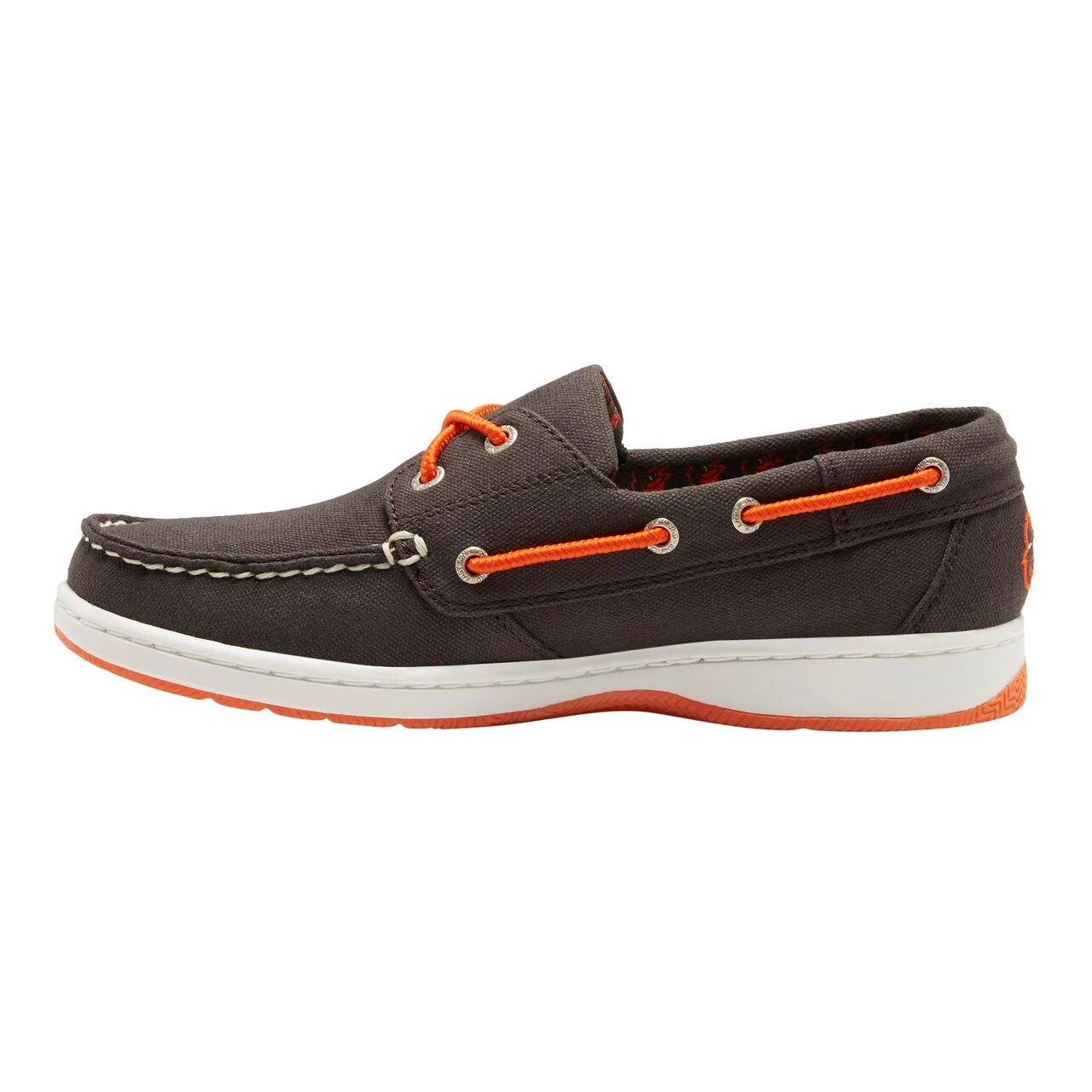 Women's Baltimore Orioles Eastland Black Solstice Boat Shoes - Image 2