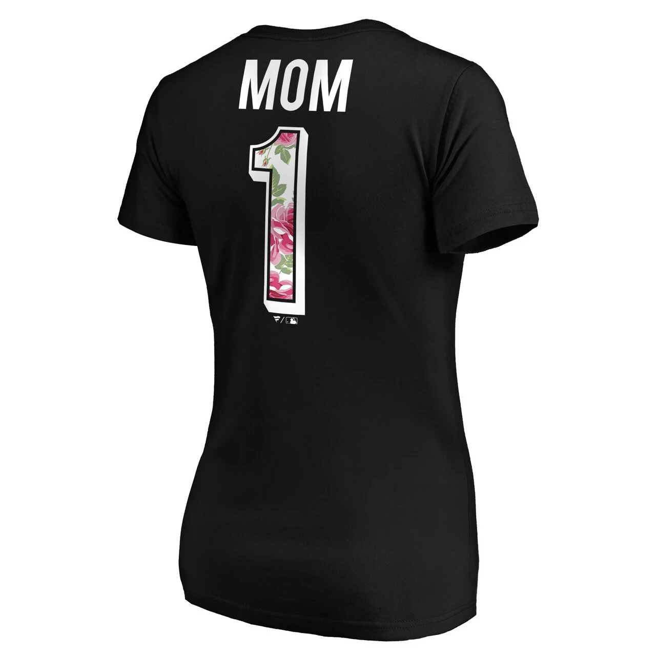 Women's Miami Marlins Fanatics Branded Black Plus Size Mother's Day V-Neck T-Shirt - Image 3