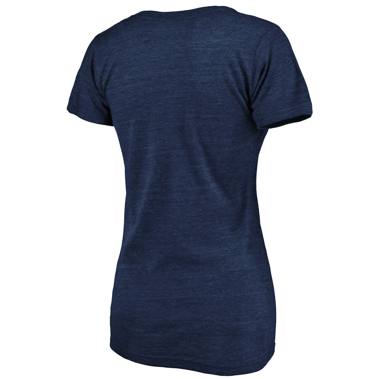 Women's Detroit Tigers Fanatics Branded Heathered Navy Wordmark Tri-Blend V-Neck T-Shirt - Image 3