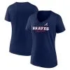 Women's Atlanta Braves Fanatics Branded Navy Back In Business V-Neck T-Shirt