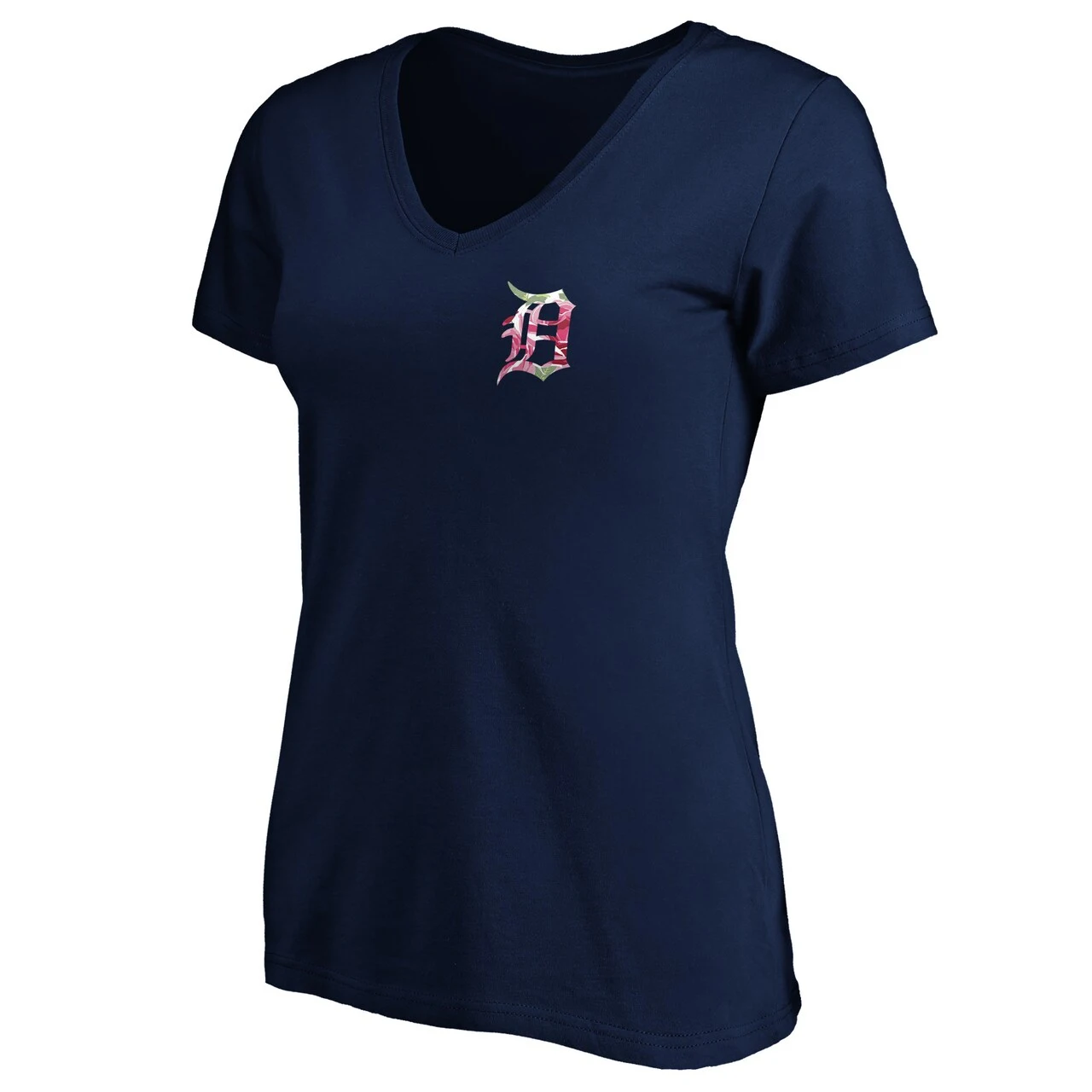 Women's Detroit Tigers Fanatics Branded Navy Plus Size Mother's Day V-Neck T-Shirt - Image 2