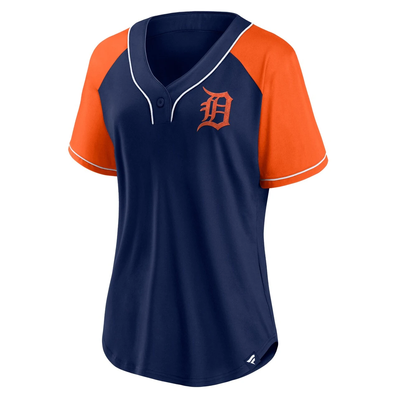 Women's Detroit Tigers Fanatics Branded Navy Ultimate Style Raglan V-Neck T-Shirt - Image 2