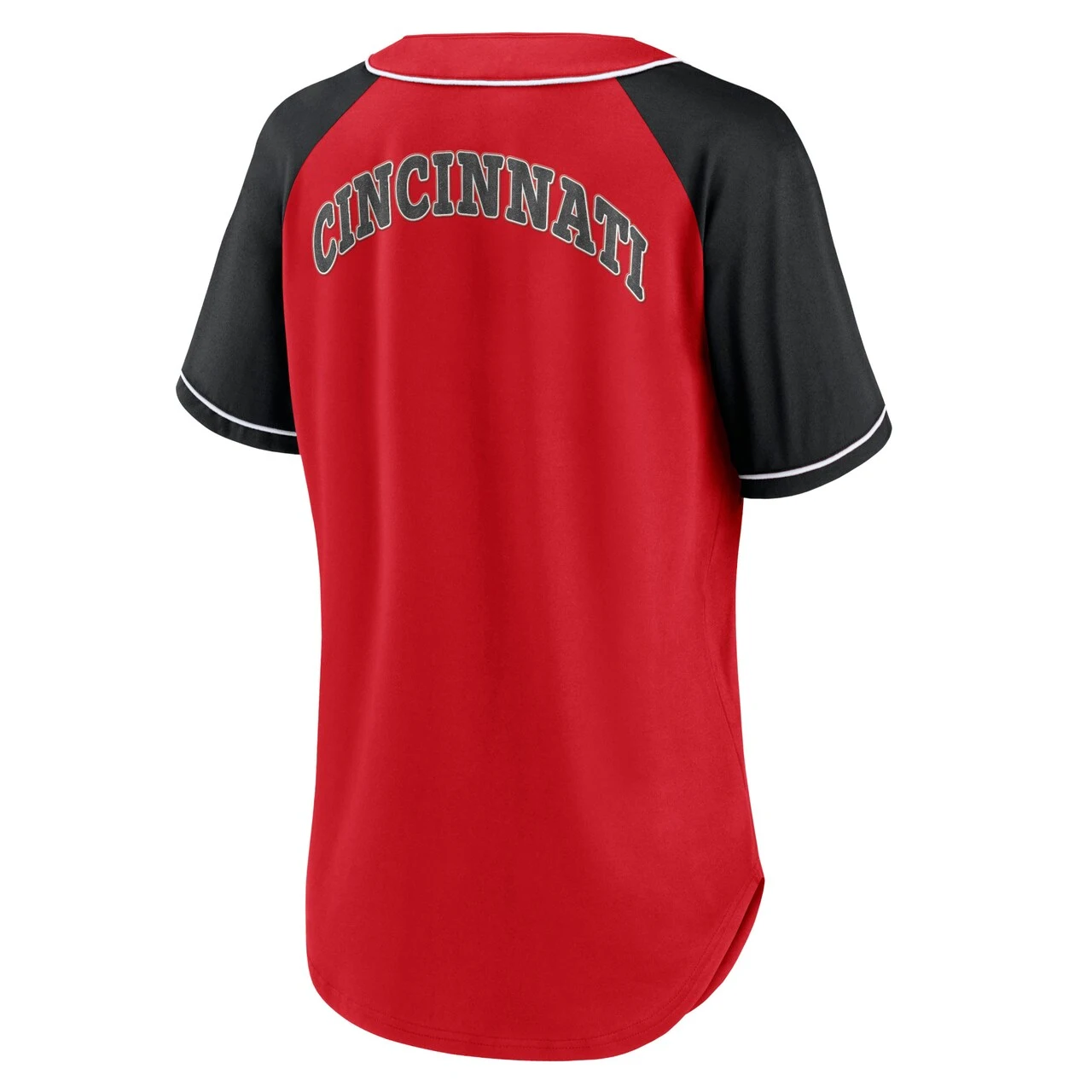 Women's Cincinnati Reds Fanatics Branded Red Ultimate Style Raglan V-Neck T-Shirt - Image 3