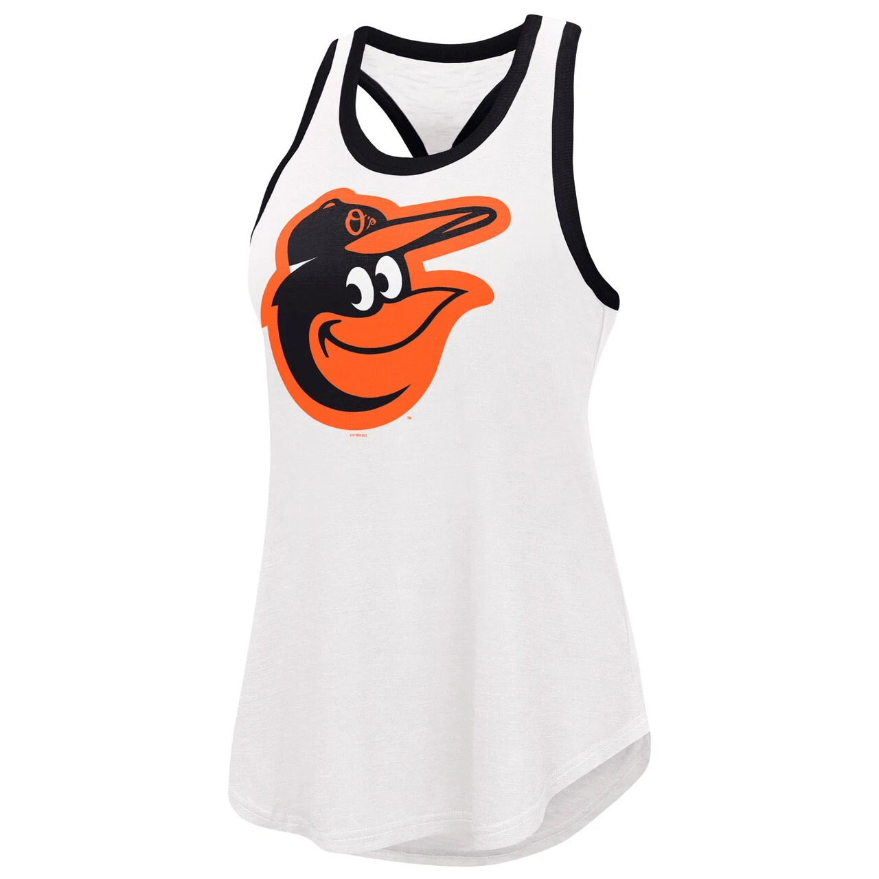 Women's Baltimore Orioles G-III 4Her By Carl Banks White Tater Tank Top - Image 2