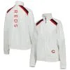 Women's Cincinnati Reds G-III 4Her By Carl Banks White Red Flag Full-Zip Track Jacket
