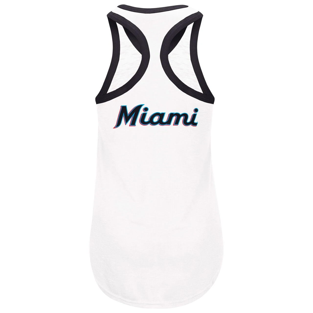 Women's Miami Marlins G-III 4Her By Carl Banks White Tater Tank Top - Image 3