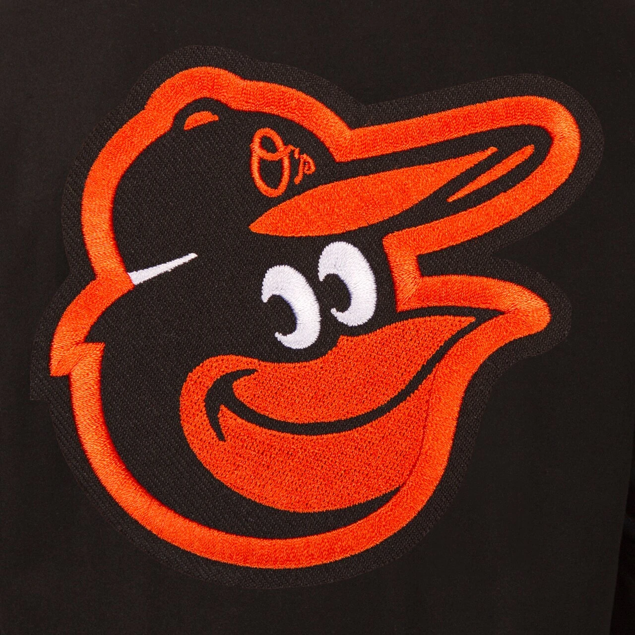 Women's Baltimore Orioles JH Design Black Embroidered Logo All-Wool Jacket - Image 2