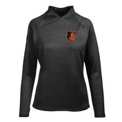 Women's Baltimore Orioles Levelwear Black Lena Pullover Top