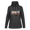 Women's Baltimore Orioles Levelwear Black Loop Fleece Scuba Neck Pullover Hoodie