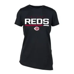 Women's Cincinnati Reds Levelwear Black Birch T-Shirt