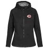 Women's Cincinnati Reds Levelwear Black Solstice Full-Zip Hoodie