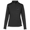 Women's Miami Marlins Levelwear Black Daybreak Quarter-Zip Pullover Top