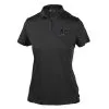 Women's Miami Marlins Levelwear Black Ivy Polo