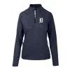 Women's Detroit Tigers Levelwear Navy Hadley Quarter-Zip Pullover Top