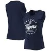 Women's Detroit Tigers Levelwear Navy Macy Tank Top