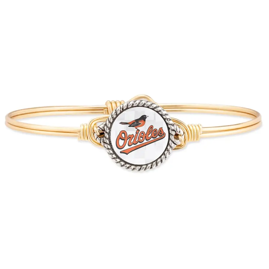 Luca & Danni Women's Baltimore Orioles Luca + Danni Gold Bangle Bracelet