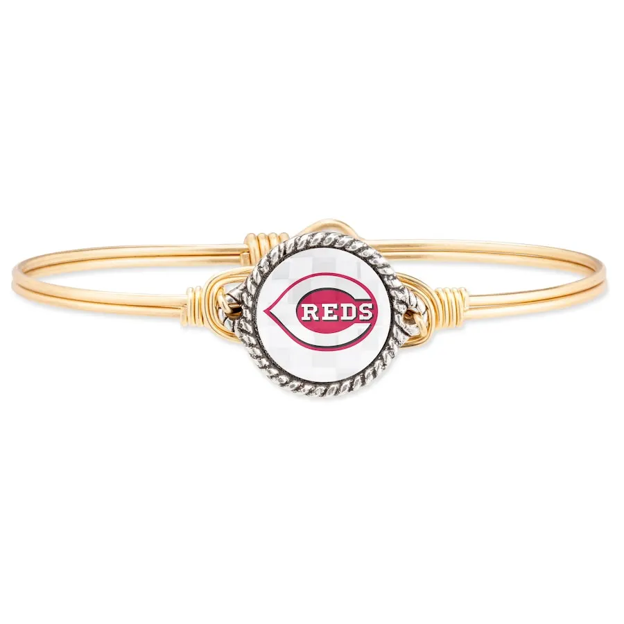 Luca & Danni Women's Cincinnati Reds Luca + Danni Gold Bangle Bracelet