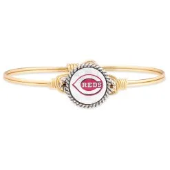 Luca & Danni Women's Cincinnati Reds Luca + Danni Gold Petite Bangle Bracelet
