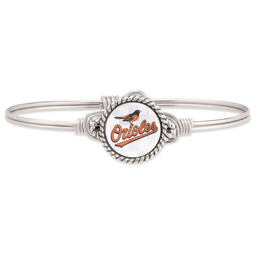Luca & Danni Women's Baltimore Orioles Luca + Danni Silver Petite Bangle Bracelet