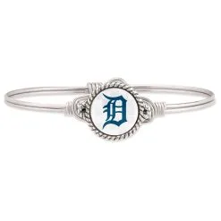 Luca & Danni Women's Detroit Tigers Luca + Danni Silver Bangle Bracelet