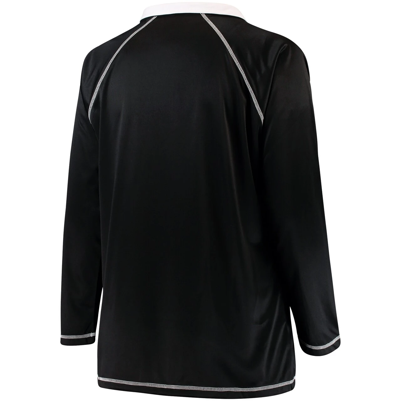 Women's Miami Marlins Majestic Black Plus Size Quarter-Zip Pullover Jacket - Image 3