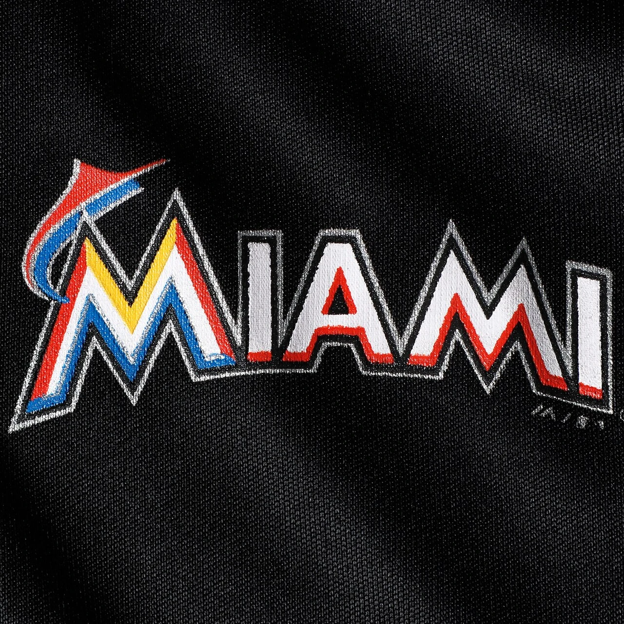 Women's Miami Marlins Majestic Black Plus Size Quarter-Zip Pullover Jacket - Image 4