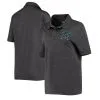 Women's Miami Marlins Majestic Heathered Charcoal Inspire Polo
