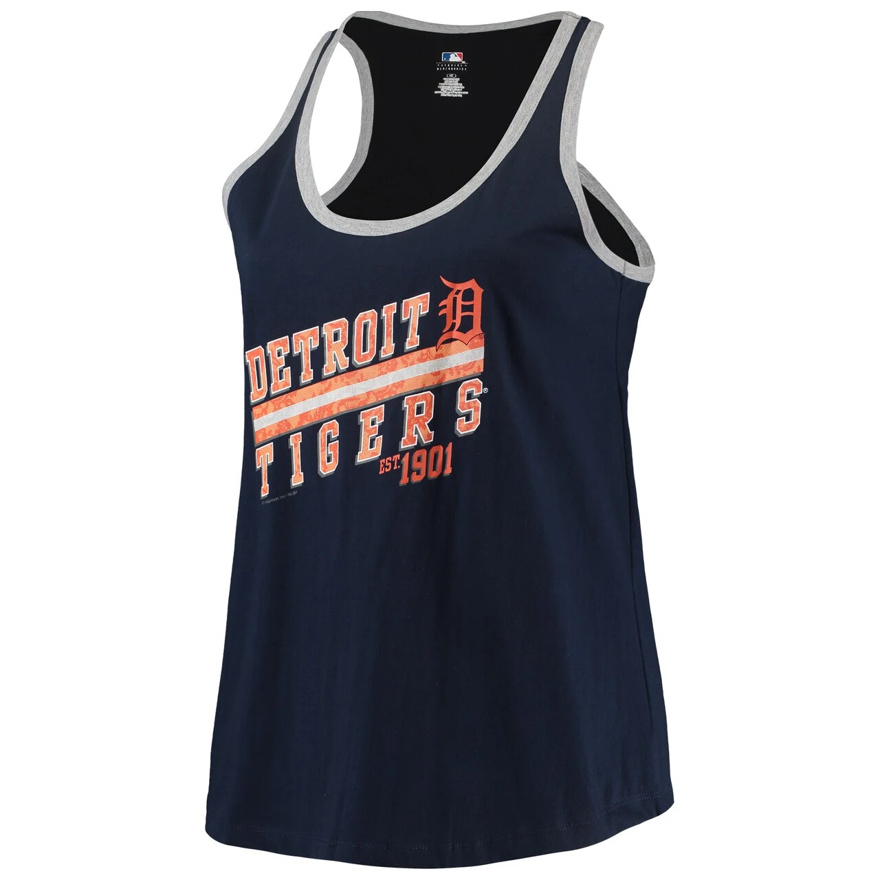 Profile Women's Detroit Tigers Majestic Navy Plus Size Believe In Greatness Tank Top - Image 2