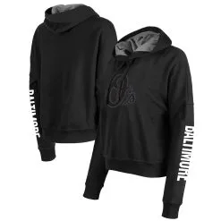 Women's Baltimore Orioles New Era Black 2023 City Connect Pullover Hoodie