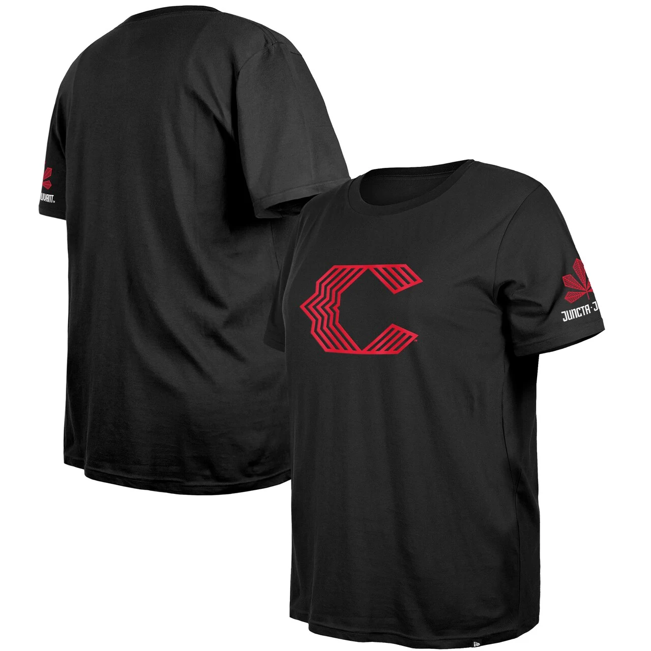 Women's Cincinnati Reds New Era Black 2023 City Connect Plus Size T-Shirt