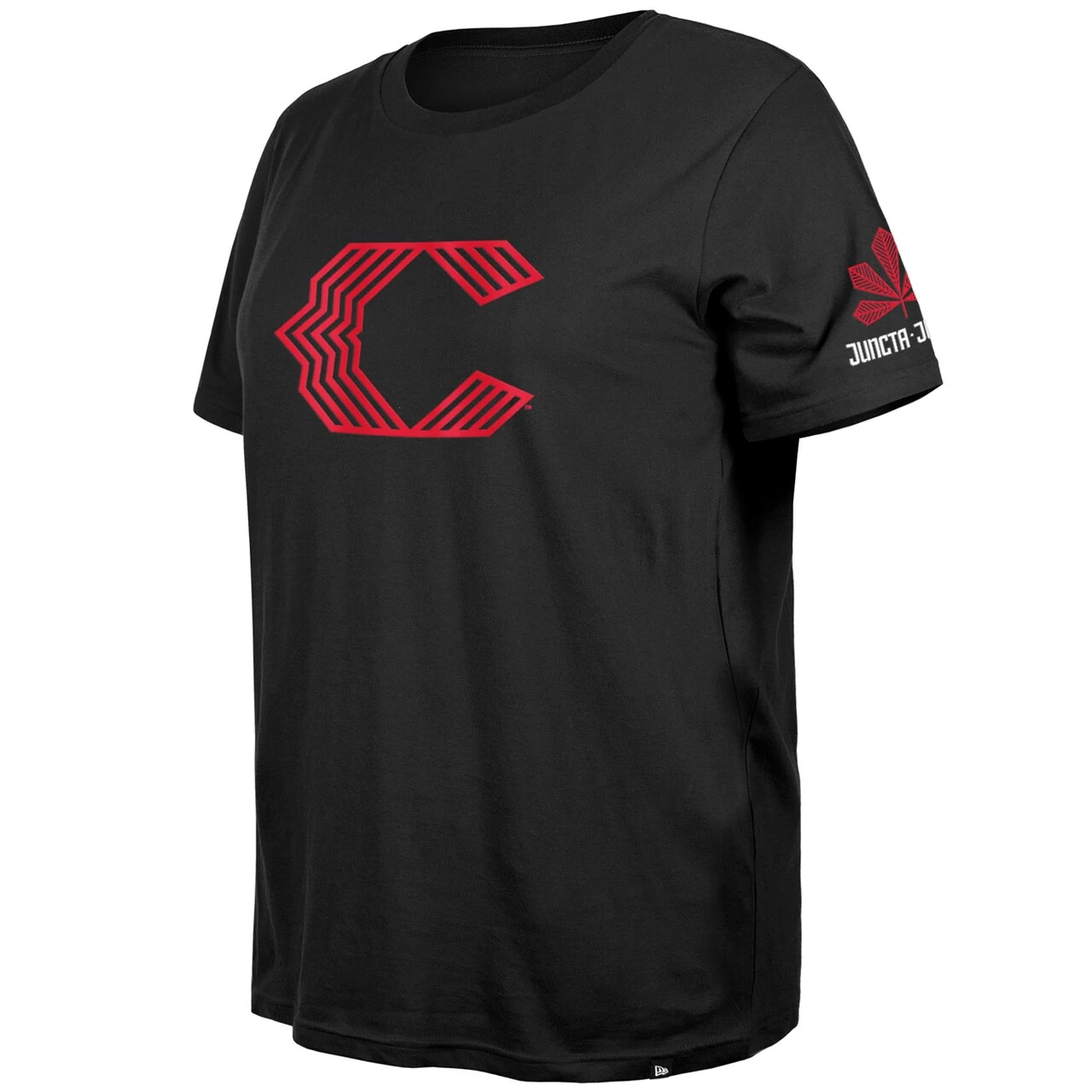 Women's Cincinnati Reds New Era Black 2023 City Connect Plus Size T-Shirt - Image 2