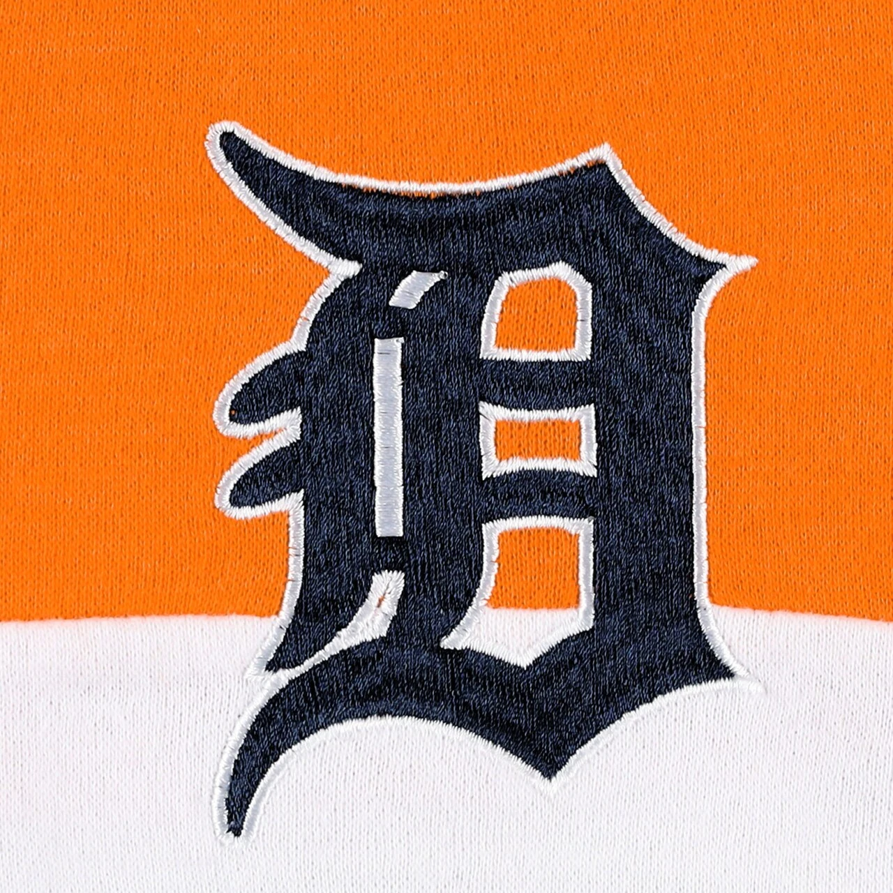 Women's Detroit Tigers New Era Navy Plus Size Color-Block Full-Zip Hoodie - Image 4