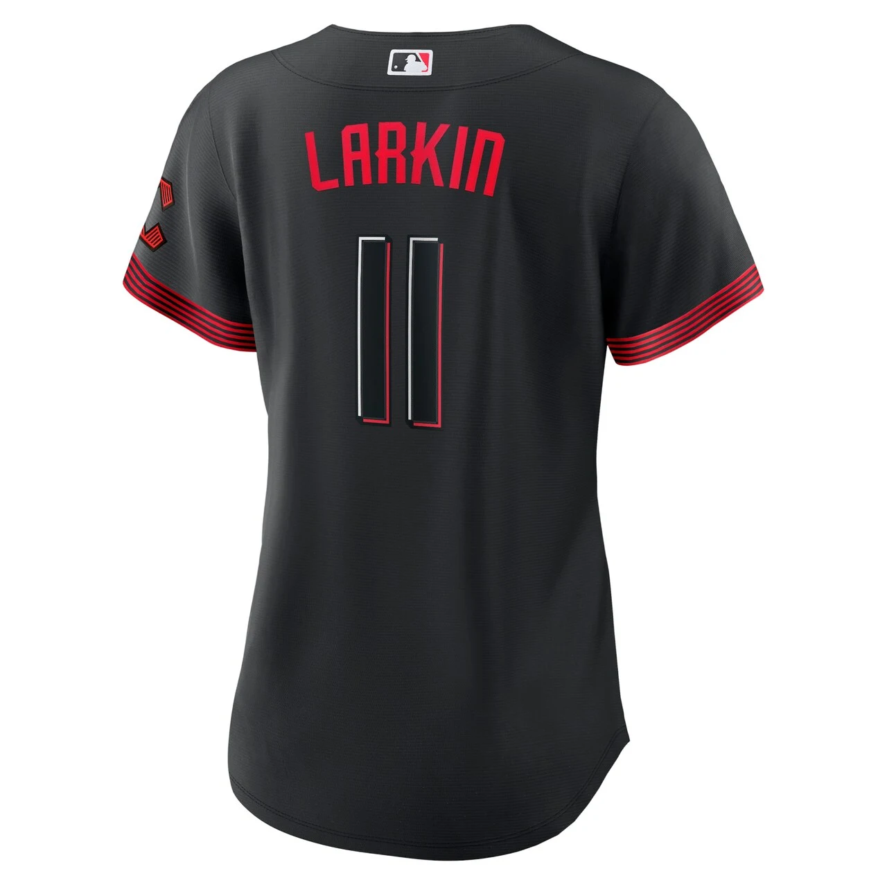 Women's Cincinnati Reds Barry Larkin Nike Black 2023 City Connect Replica Player Jersey - Image 3