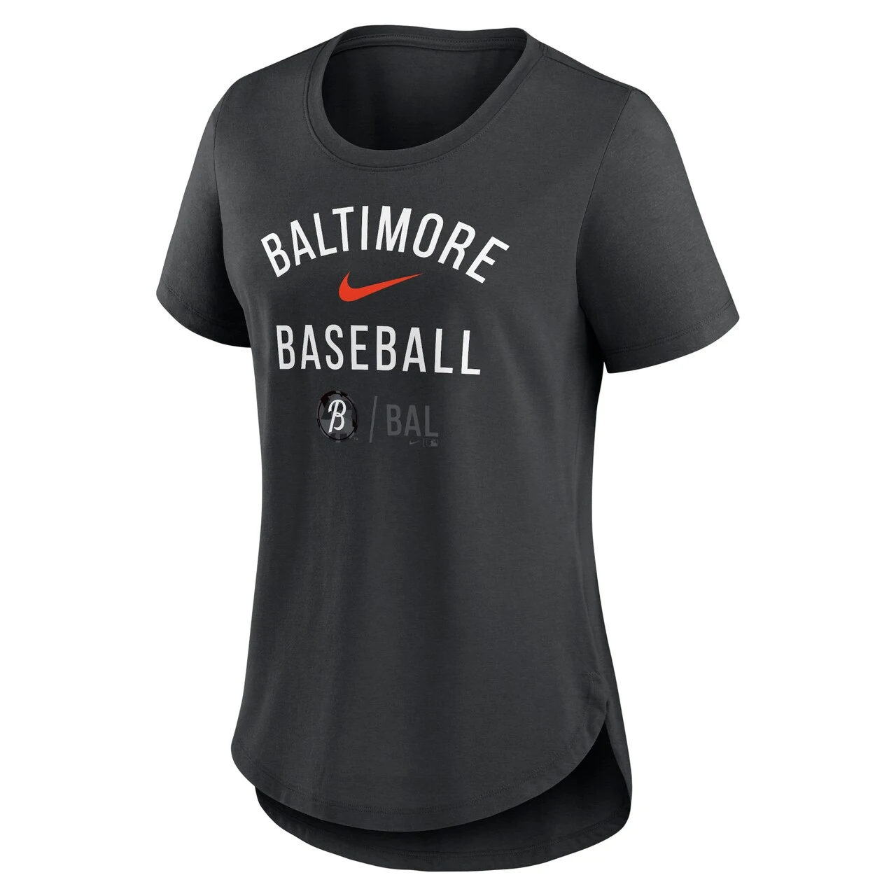Women's Baltimore Orioles Nike Black 2023 City Connect Tri-Blend T-Shirt - Image 2