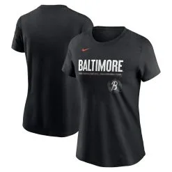 Women's Baltimore Orioles Nike Black 2023 City Connect Wordmark T-Shirt