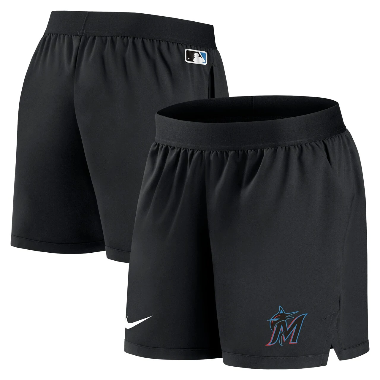 Women's Miami Marlins Nike Black Authentic Collection Team Performance Shorts