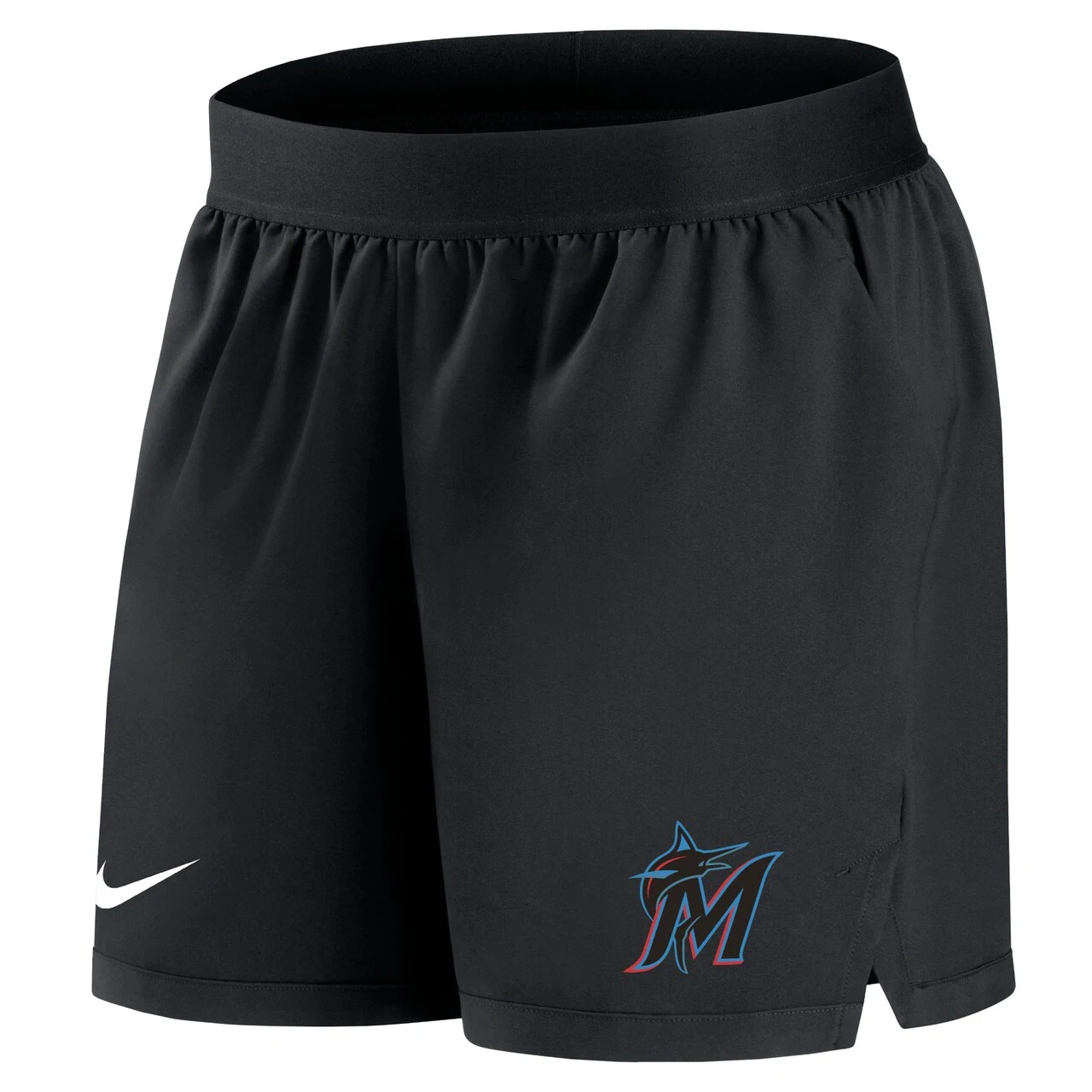 Women's Miami Marlins Nike Black Authentic Collection Team Performance Shorts - Image 2