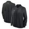 Women's Miami Marlins Nike Black Authentic Collection Team Raglan Performance Full-Zip Jacket