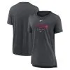 Women's Atlanta Braves Nike Heather Charcoal Authentic Collection Early Work Tri-Blend T-Shirt