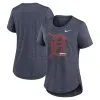 Women's Detroit Tigers Nike Heather Navy Touch Tri-Blend T-Shirt