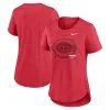 Women's Cincinnati Reds Nike Heather Red Touch Tri-Blend T-Shirt
