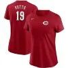 Women's Cincinnati Reds Joey Votto Nike Red Name & Number T-Shirt