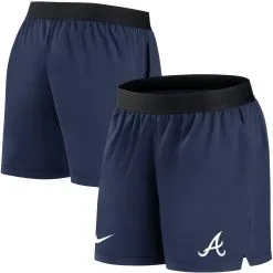 Women's Atlanta Braves Nike Navy Authentic Collection Flex Vent Max Performance Shorts