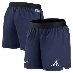 Women's Atlanta Braves Nike Navy Authentic Collection Team Performance Shorts