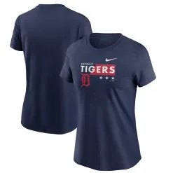 Women's Detroit Tigers Nike Navy Americana T-Shirt