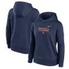 Women's Detroit Tigers Nike Navy Club Angle Performance Pullover Hoodie