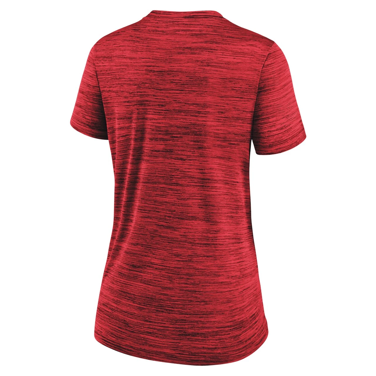 Women's Cincinnati Reds Nike Red Authentic Collection Velocity Practice Performance V-Neck T-Shirt - Image 3