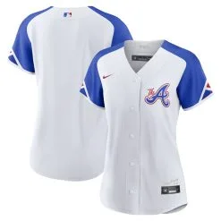 Women's Atlanta Braves Nike White 2023 City Connect Replica Jersey