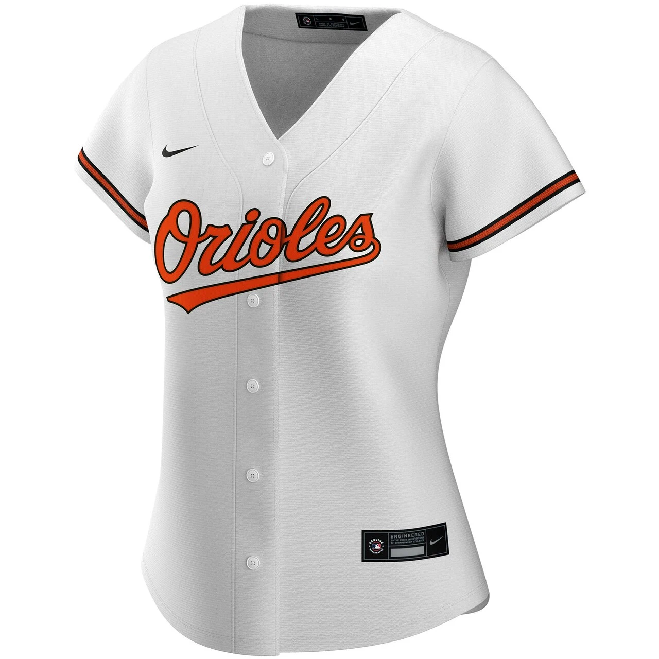Women's Baltimore Orioles Nike White Home Replica Custom Jersey - Image 2