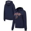 Women's Detroit Tigers Pro Standard Navy Classic Fleece Pullover Hoodie